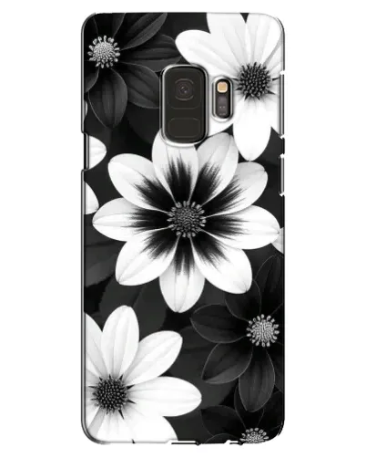 Чехол для Samsung Galaxy S9 (G960) с картинкой «Монохромные астры»