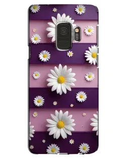 Чохол для Samsung Galaxy S9 (G960) з картинкою «Ромашки на фіолетовому»