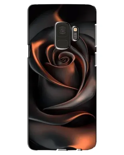 Чехол для Samsung Galaxy S9 (G960) с картинкой «Шелковая черная роза»