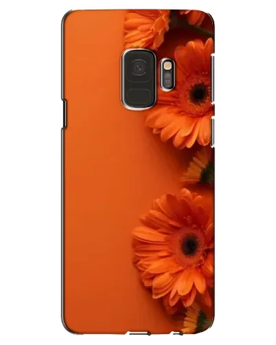 Чехол для Samsung Galaxy S9 (G960) с картинкой «Оранжевые герберы»