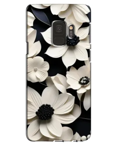Чехол для Samsung Galaxy S9 (G960) с картинкой «Объемные белые цветы»