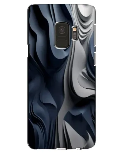 Чехол для Samsung Galaxy S9 (G960) с картинкой «Объемные синие складки»