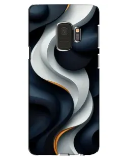 Чехол для Samsung Galaxy S9 (G960) с картинкой «Объемные черно-белые ленты»