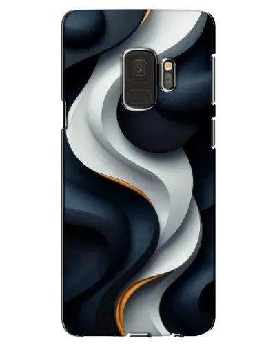 Чехол для Samsung Galaxy S9 (G960) с картинкой «Объемные черно-белые ленты»