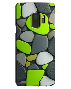 Чехол для Samsung Galaxy S9 (G960) с картинкой «Яркая неоновая галька»
