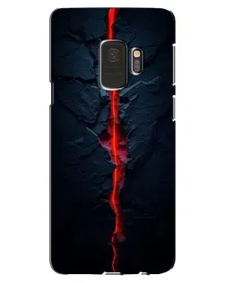 Чехол для Samsung Galaxy S9 (G960) с картинкой «Kрасная лавовая трещина»