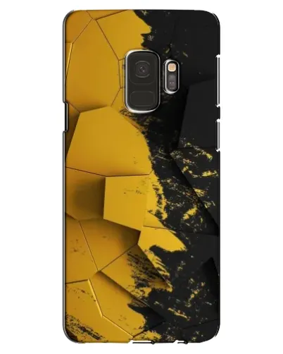 Чехол для Samsung Galaxy S9 (G960) с картинкой «Золотые осколки геометрии»