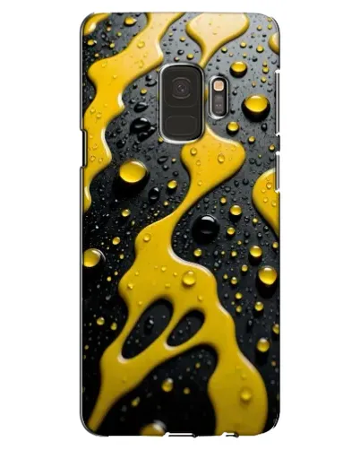 Чехол для Samsung Galaxy S9 (G960) с картинкой «Жидкое желтое золото»