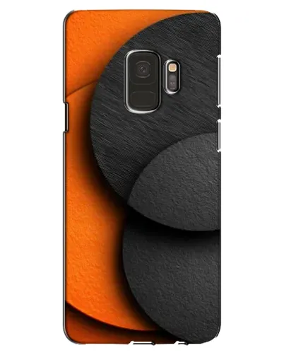 Чехол для Samsung Galaxy S9 (G960) с картинкой «Геометрия оранжевых кругов»