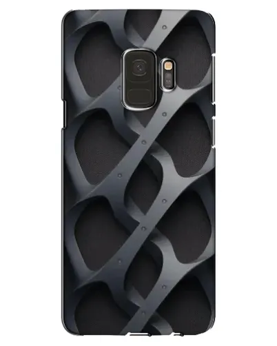 Чехол для Samsung Galaxy S9 (G960) с картинкой «Объемное серое плетение»