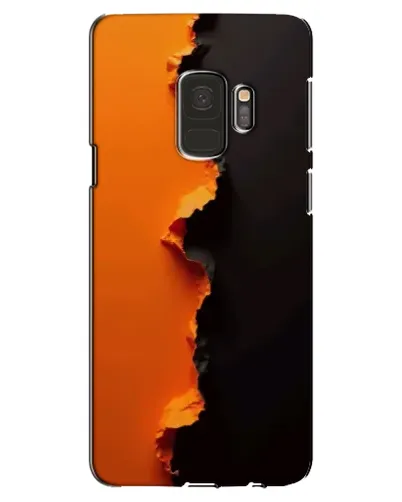 Чехол для Samsung Galaxy S9 (G960) с картинкой «Оранжевый разлом»