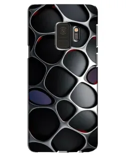 Чехол для Samsung Galaxy S9 (G960) с картинкой «Объемная темная решетка»