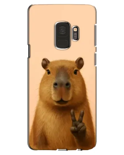 Чехол для Samsung Galaxy S9 (G960) с картинкой «Капибара виктория»