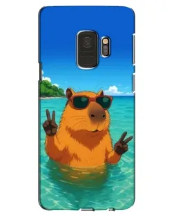 Чехол для Samsung Galaxy S9 (G960) с картинкой «Морская капибара»
