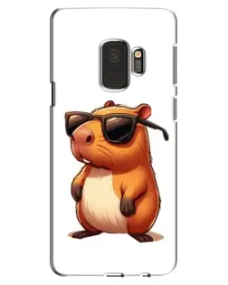 Чехол для Samsung Galaxy S9 (G960) с картинкой «Капибара в очках»