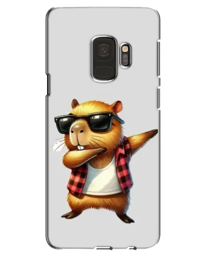 Чехол для Samsung Galaxy S9 (G960) с картинкой «Капибара рэпер даб»