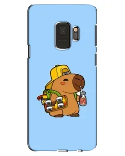 Чехол для Samsung Galaxy S9 (G960) с картинкой «Капибара на скейте»