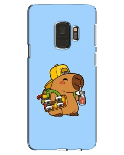 Чехол для Samsung Galaxy S9 (G960) с картинкой «Капибара на скейте»