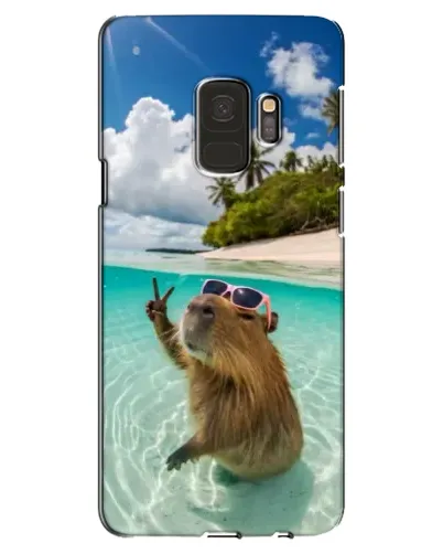Чехол для Samsung Galaxy S9 (G960) с картинкой «Капибара на море»