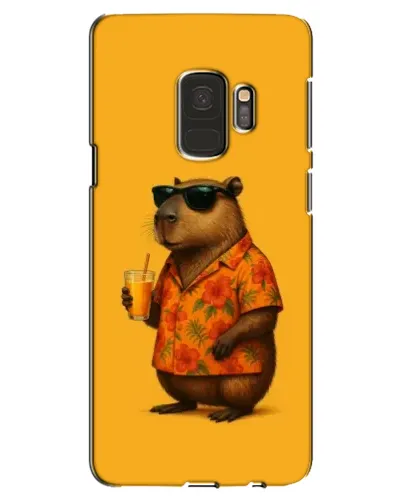 Чехол для Samsung Galaxy S9 (G960) с картинкой «Капибара на отдыхе»