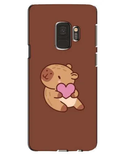 Чехол для Samsung Galaxy S9 (G960) с картинкой «Капибара с сердцем»