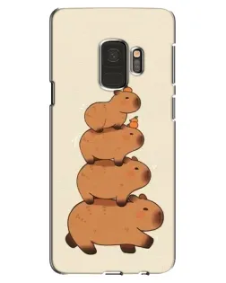Чехол для Samsung Galaxy S9 (G960) с картинкой «Башня из капибар»