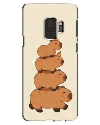 Чехол для Samsung Galaxy S9 (G960) с картинкой «Башня из капибар»