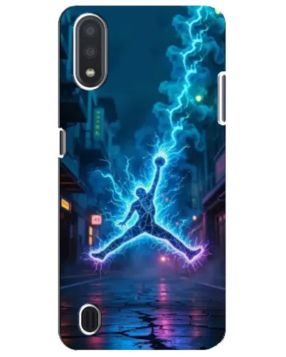Чехол для Samsung Galaxy M01 Core (A013F) с картинкой «Jordan Gold Jumpman»
