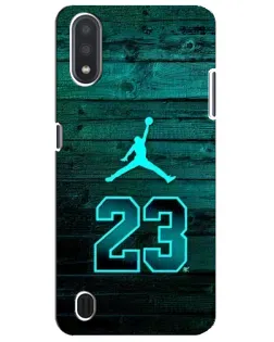 Чехол для Samsung Galaxy M01 Core (A013F) с картинкой «Jordan Cyan 23»