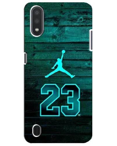 Чехол для Samsung Galaxy M01 Core (A013F) с картинкой «Jordan Cyan 23»