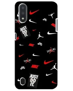 Чехол для Samsung Galaxy M01 Core (A013F) с картинкой «Nike Mix Pattern»