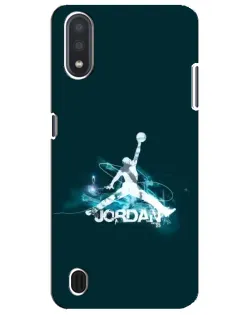 Чехол для Samsung Galaxy M01 Core (A013F) с картинкой «Jordan Blue Fire»
