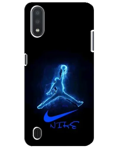Чехол для Samsung Galaxy M01 Core (A013F) с картинкой «Jordan Neon Blue»