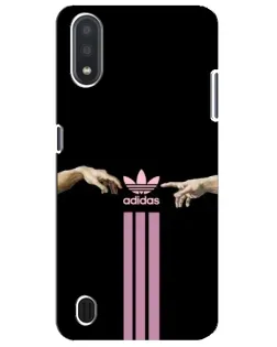 Чехол для Samsung Galaxy M01 Core (A013F) с картинкой «Adidas Hands»