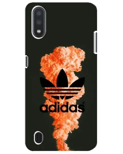 Чехол для Samsung Galaxy M01 Core (A013F) с картинкой «Оранжевый дым Adidas»