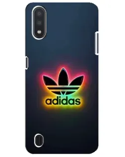 Чехол для Samsung Galaxy M01 Core (A013F) с картинкой «Неоновый Adidas»