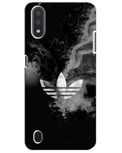 Чехол для Samsung Galaxy M01 Core (A013F) с картинкой «Абстрактный дым Adidas»