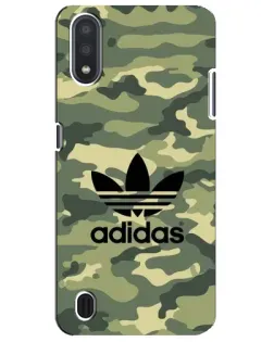 Чехол для Samsung Galaxy M01 Core (A013F) с картинкой «Милитари стиль Adidas»