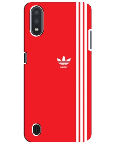Чехол для Samsung Galaxy M01 Core (A013F) с картинкой «Красный минимализм Adidas»