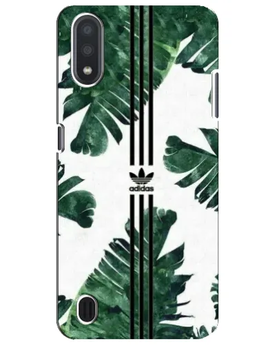 Чехол для Samsung Galaxy M01 Core (A013F) с картинкой «Пальмовые листья адидас»