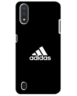 Чехол для Samsung Galaxy M01 Core (A013F) с картинкой «Черная классика Adidas»