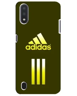 Чехол для Samsung Galaxy M01 Core (A013F) с картинкой «Оливковый градиент Adidas»