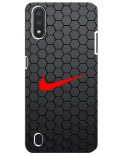 Чехол для Samsung Galaxy M01 Core (A013F) с картинкой «Nike — карбоновая сетка» Чехол для Samsung Galaxy M01 Core (A013F) с картинкой «Nike — карбоновая сетка»