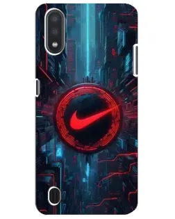 Чехол для Samsung Galaxy M01 Core (A013F) с картинкой «Техногенный стиль Nike»