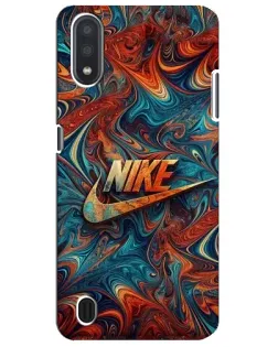 Чехол для Samsung Galaxy M01 Core (A013F) с картинкой «Nike в абстракции»