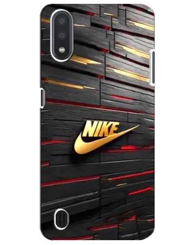 Чехол для Samsung Galaxy M01 Core (A013F) с картинкой «Золотой Nike на металле» Чехол для Samsung Galaxy M01 Core (A013F) с картинкой «Золотой Nike на металле»