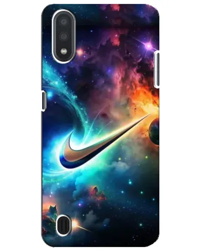 Чехол для Samsung Galaxy M01 Core (A013F) с картинкой «Космический Nike Swoosh» Чехол для Samsung Galaxy M01 Core (A013F) с картинкой «Космический Nike Swoosh»