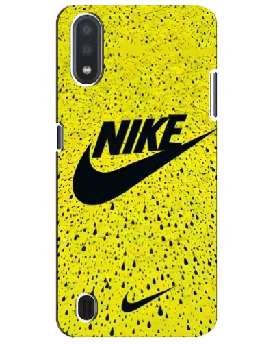 Чехол для Samsung Galaxy M01 Core (A013F) с картинкой «Желтый текстурный Nike» Чехол для Samsung Galaxy M01 Core (A013F) с картинкой «Желтый текстурный Nike»