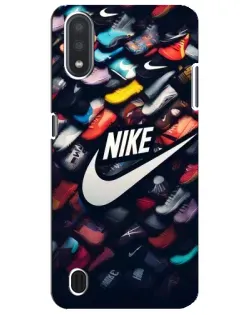 Чехол для Samsung Galaxy M01 Core (A013F) с картинкой «Коллекция кроссовок Nike»