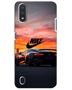Чехол для Samsung Galaxy M01 Core (A013F) с картинкой «Nike и суперкар»
